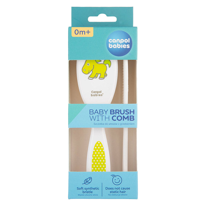 canpol babies طقم فرشاة ومشط