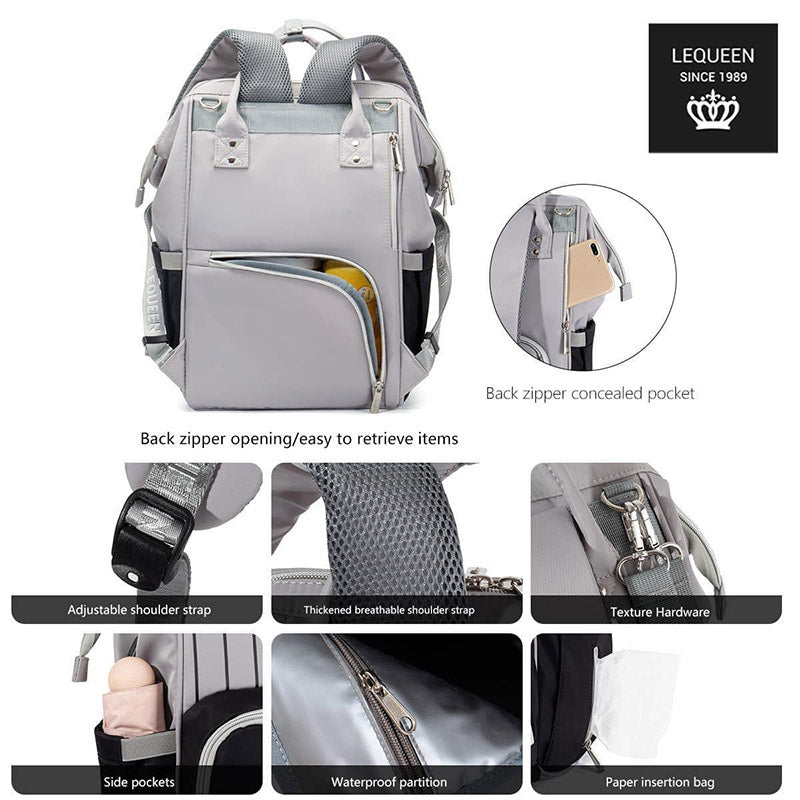 Lequeen Diamond 7TH Edition Waterproof Original Mommy Bag – الجيل السابع الدايموند من ليكوين