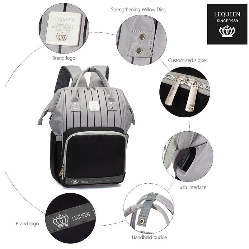 Lequeen Diamond 7TH Edition Waterproof Original Mommy Bag – الجيل السابع الدايموند من ليكوين