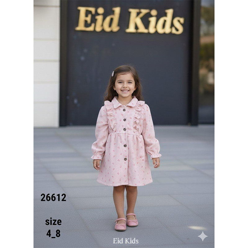 eid kids فستان بناتي شتوي