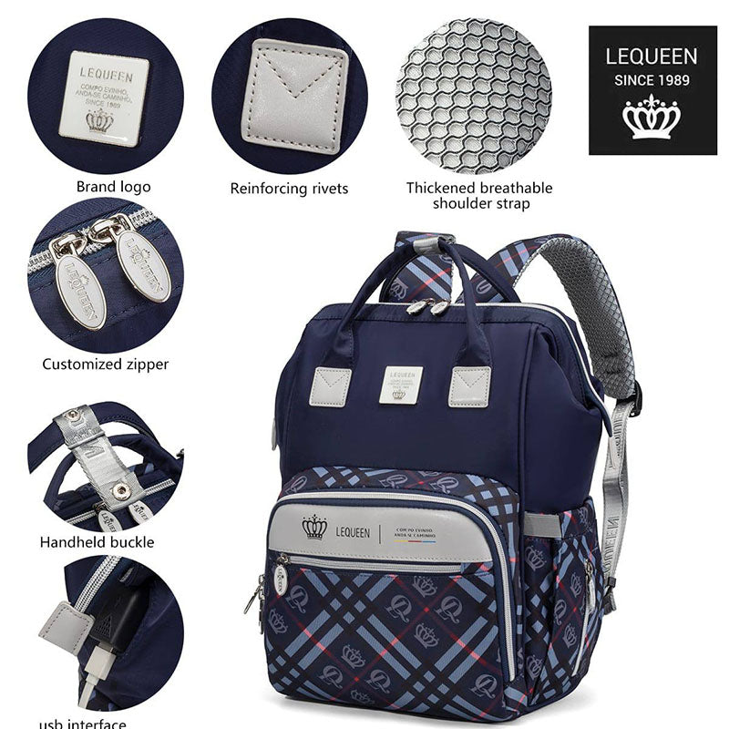 Lequeen Diamond 8TH Edition Waterproof Original Mommy Bag – الجيل التامن الدايموند من ليكوين