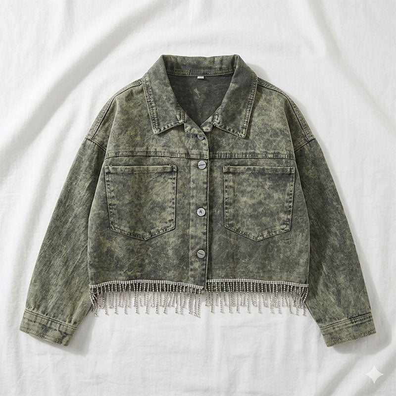MIX جاكت جينز بناتي خريفي