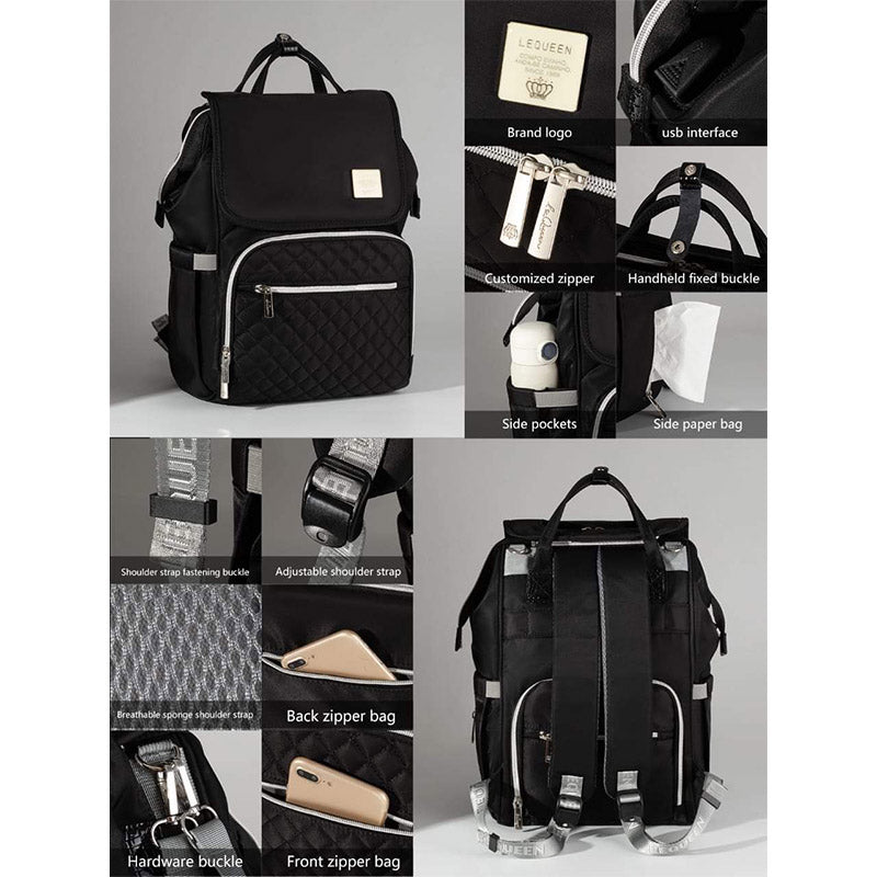 Lequeen Diamond 7TH Edition Waterproof Original Mommy Bag – الجيل السابع الدايموند من ليكوين