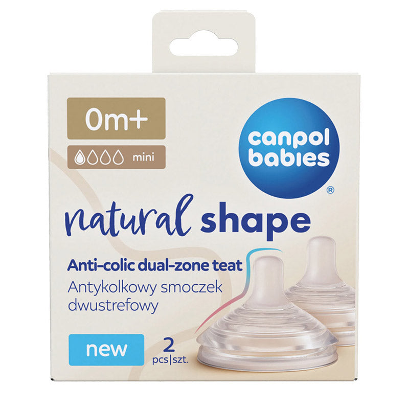 canpol babies +0 natural shape حلمة ببرونة