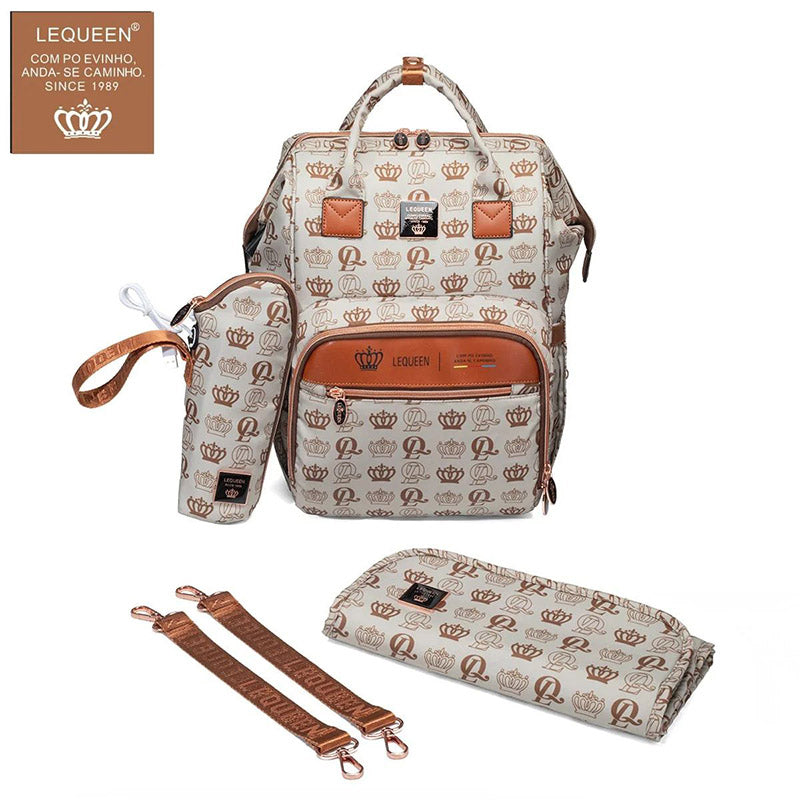 Lequeen gold 8TH generation Waterproof Original Mommy Bag – الجيل التامن جولد من ليكوين