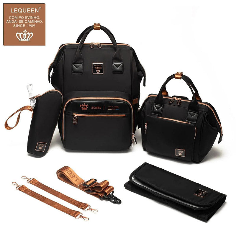 Lequeen gold 8TH generation Waterproof Original Mommy Bag – الجيل التامن جولد من ليكوين