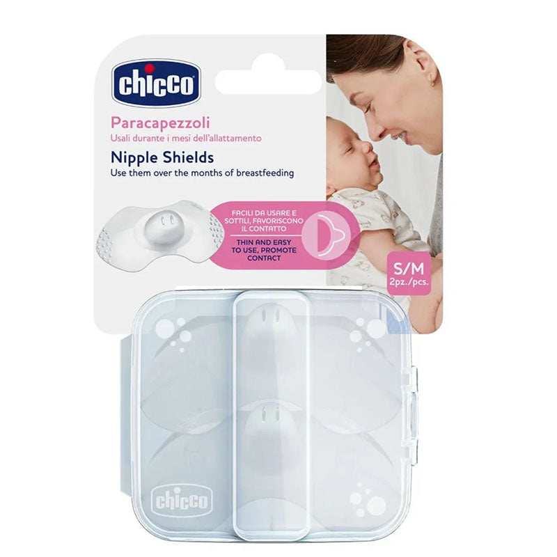CHICCO NIPPLE SHIELDS SILICONE M/L