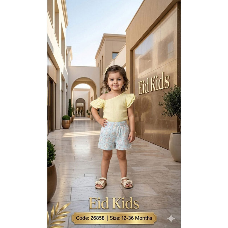 eid kids طقم بناتي صيفي