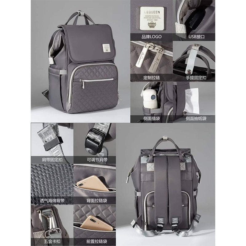Lequeen Diamond 7TH Edition Waterproof Original Mommy Bag – الجيل السابع الدايموند من ليكوين