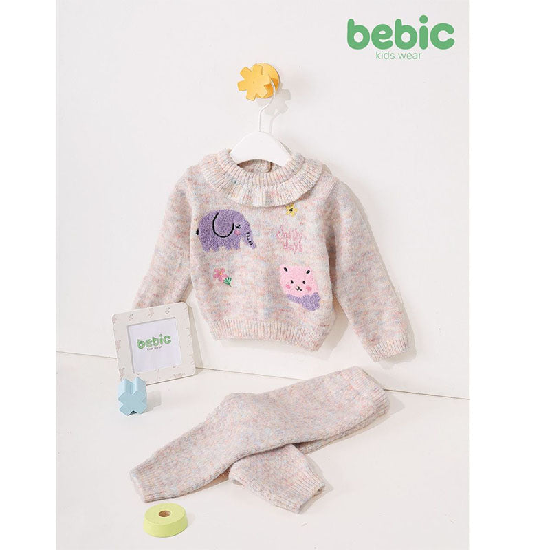 bebic طقم بناتي شتوي