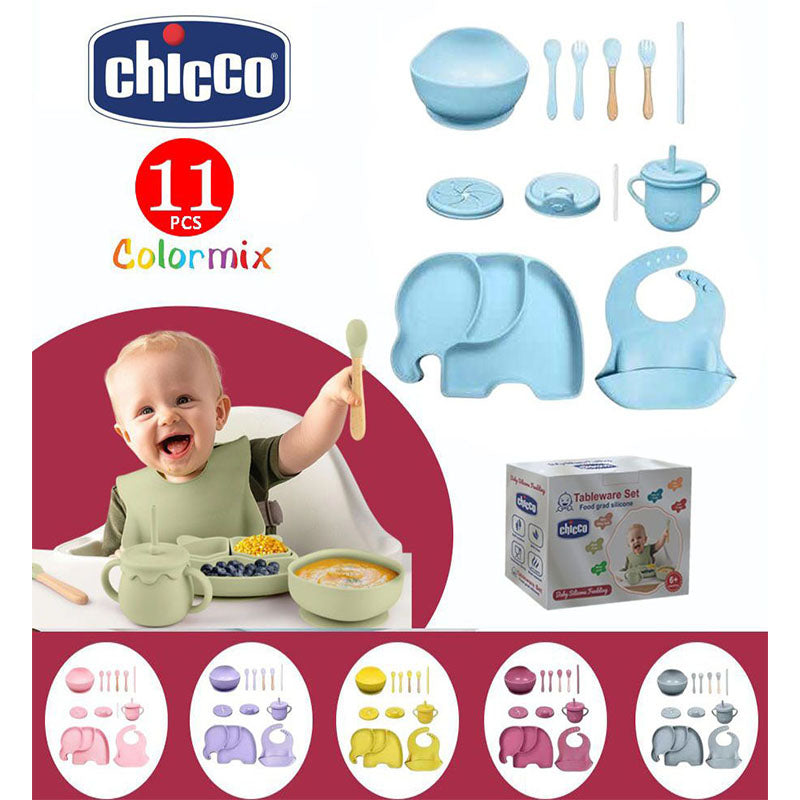 BABY SILICONE FEEDING SET CHICCO