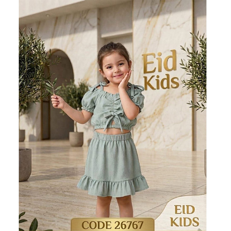 eid kids طقم بناتي صيفي