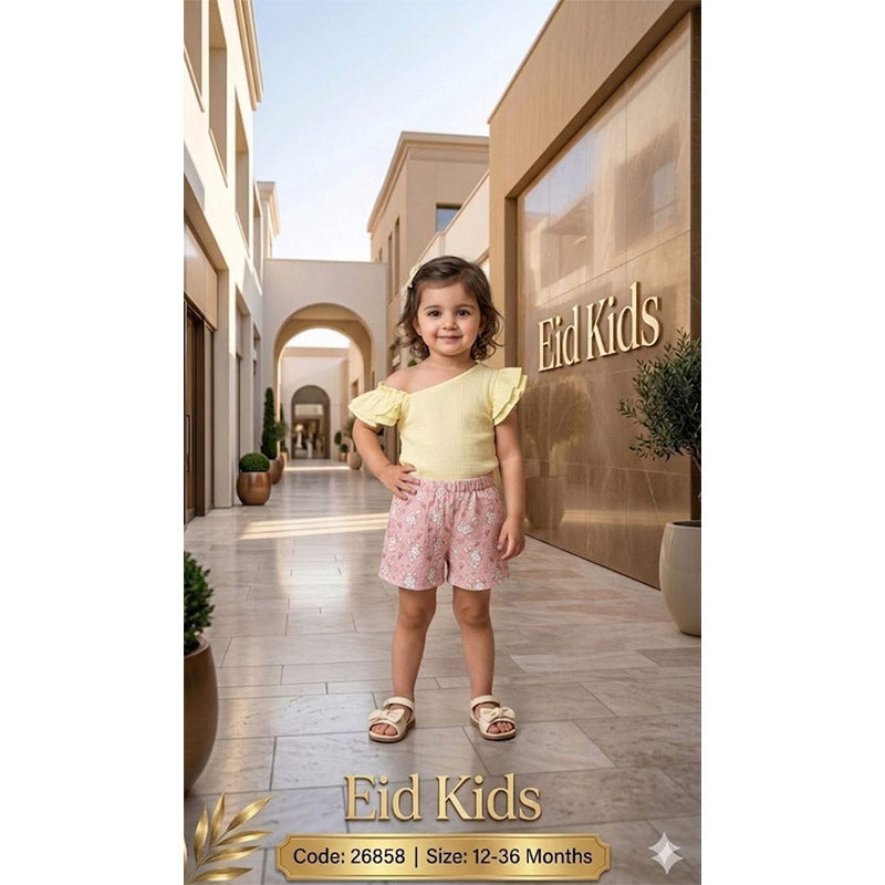 eid kids طقم بناتي صيفي