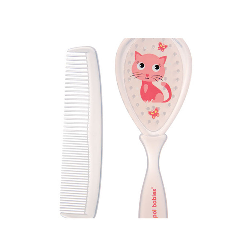 canpol babies طقم فرشاة ومشط