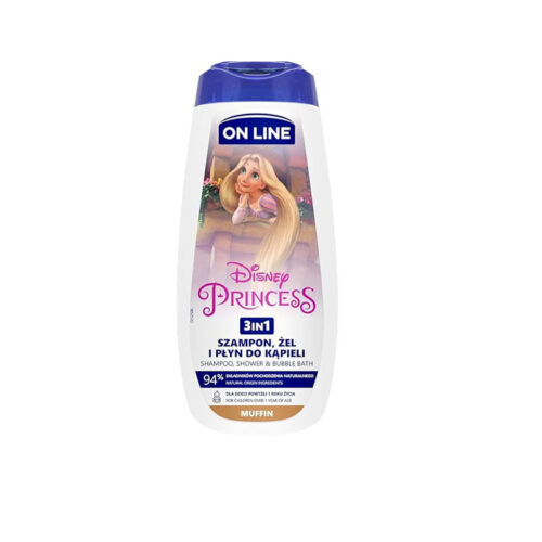 On Line Disney Princess 3-In-1 Muffin Scent Moisturizing Shower Gel
