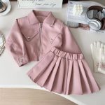 طقم بناتي شتوي مستورد