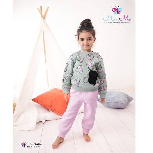 MINI MEبيجامة بناتي شتوي