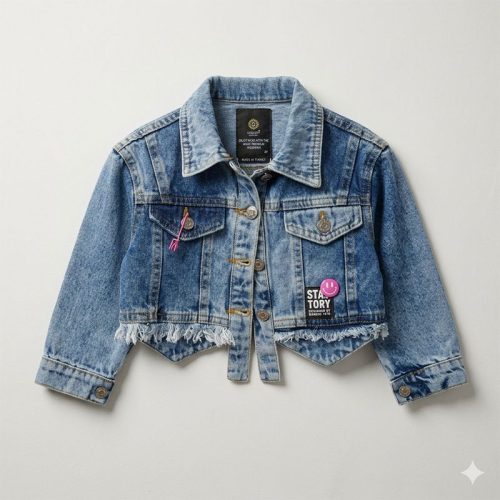 COLORS  جاكت جينز بناتي خريفي