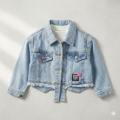 COLORS  جاكت جينز بناتي خريفي