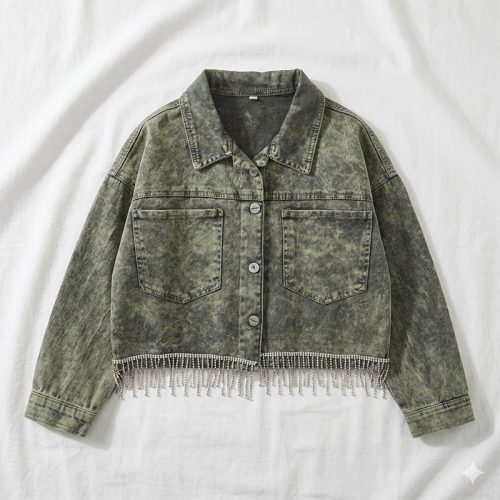 MIX جاكت جينز بناتي خريفي