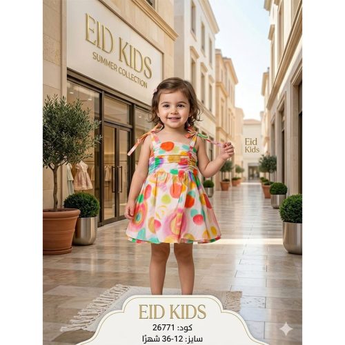 eid kids فستان بناتي صيفي