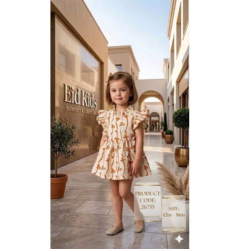 eid kids فستان بناتي صيفي