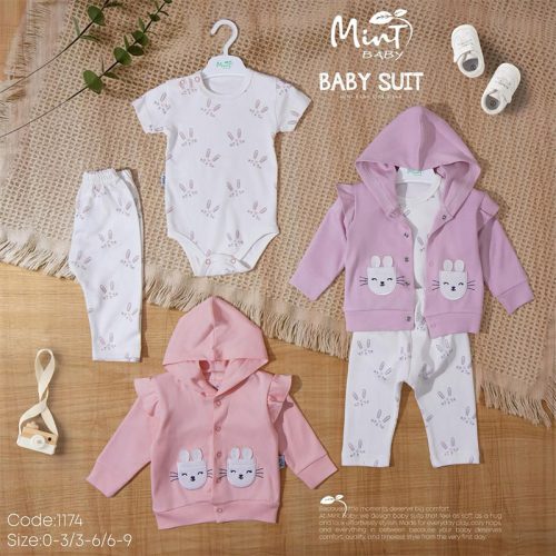 MINT BABY بيجامة بناتي خريفي
